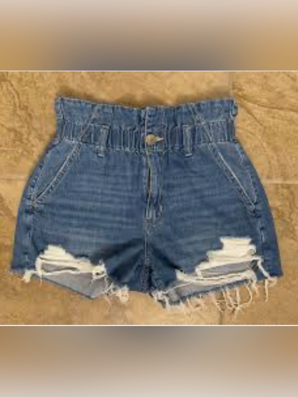 American Eagle Outfitters Distressed Blue Jean Shorts